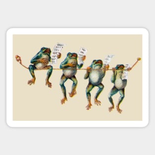 19th C. Singing Frogs Magnet